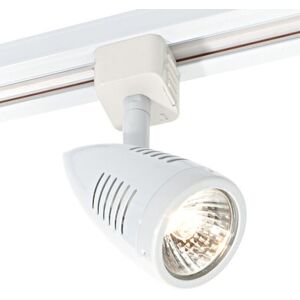 Loops Adjustable Ceiling Track Spotlight Gloss White Single GU10 Lamp Bulb Downlight Loops Adjustable Ceiling Track Spotlight Gloss White Single GU10 Lamp Bulb Downlight