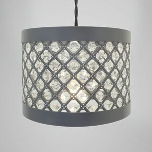 HOMION (MODA GREY) Modern Chandelier Ceiling Light Shades Acrylic Crystal Droplet Penda HOMION (MODA GREY) Modern Chandelier Ceiling Light Shades Acrylic Crystal Droplet Penda