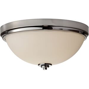 Loops IP44 2 Bulb Flush Light Low Ceiling Polished Chrome LED E27 60W - Flush Light Loops IP44 2 Bulb Flush Light Low Ceiling Polished Chrome LED E27 60W - Flush Light