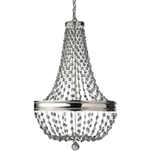 Loops 8 Bulb Chandelier - Crystal Steel - Interior Lighting Loops 8 Bulb Chandelier - Crystal Steel - Interior Lighting