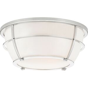 Polished Chrome 2 Bulb Flush Light Low Ceiling - Flush Light Polished Chrome 2 Bulb Flush Light Low Ceiling - Flush Light