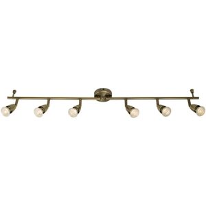 Loops Adjustable Ceiling Spotlight Antique Brass 6 Light Bar Downlight Modern Lamp Loops Adjustable Ceiling Spotlight Antique Brass 6 Light Bar Downlight Modern Lamp