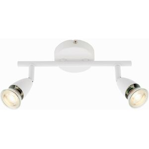 Loops Adjustable Ceiling Spotlight Gloss White 2 Light Bar Downlight Modern Lamp Loops Adjustable Ceiling Spotlight Gloss White 2 Light Bar Downlight Modern Lamp