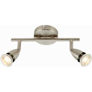 Loops Adjustable Ceiling Spotlight Satin Nickel 2 Light Bar Downlight Modern Lamp Loops Adjustable Ceiling Spotlight Satin Nickel 2 Light Bar Downlight Modern Lamp