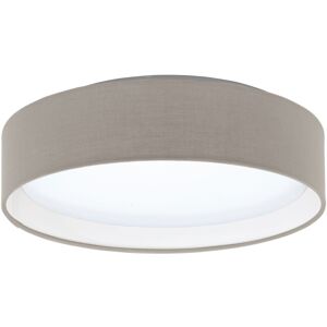 White Taupe Fabric LED Ceiling Light - Ceiling Light White Taupe Fabric LED Ceiling Light - Ceiling Light