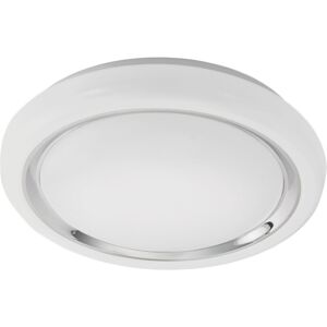 Loos Wall Flush Ceiling Light - White Chrome Plastic LED 23W Loos Wall Flush Ceiling Light - White Chrome Plastic LED 23W