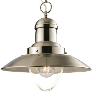 Loops Hanging Ceiling Pendant Light Satin Nickel & Glass Industrial Lamp Bulb Holder Loops Hanging Ceiling Pendant Light Satin Nickel & Glass Industrial Lamp Bulb Holder