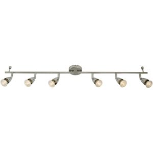 Loops Adjustable Ceiling Spotlight Chrome Plate 6 Light Bar Downlight Modern Lamp Loops Adjustable Ceiling Spotlight Chrome Plate 6 Light Bar Downlight Modern Lamp