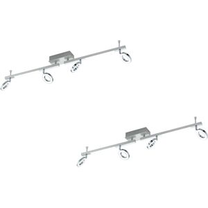 Lofts 2 PACK Wall 6 Spot Light Chrome Satin Plastic LED - Wall Spotlight Lofts 2 PACK Wall 6 Spot Light Chrome Satin Plastic LED - Wall Spotlight