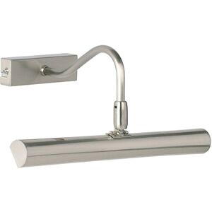 Loops LED Picture Wall Light 2.5W Warm White Satin Chrome Classic Over Head Down Lamp Loops LED Picture Wall Light 2.5W Warm White Satin Chrome Classic Over Head Down Lamp