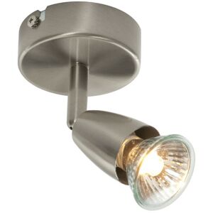 Loops LED Adjustable Ceiling Spotlight Satin Nickel Single GU10 Dimmable Downlight Loops LED Adjustable Ceiling Spotlight Satin Nickel Single GU10 Dimmable Downlight