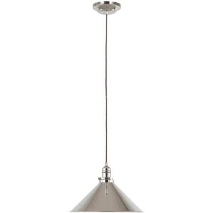 Lofts 1 Bulb Ceiling Pendant Light Fitting Highly Polished Nickel - Pendant Light Lofts 1 Bulb Ceiling Pendant Light Fitting Highly Polished Nickel - Pendant Light