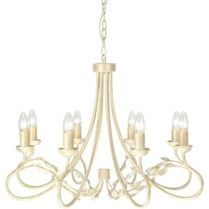 Loops 8 Bulb Chandelier Ivory Gold LED E14 60W - Chandelier Loops 8 Bulb Chandelier Ivory Gold LED E14 60W - Chandelier