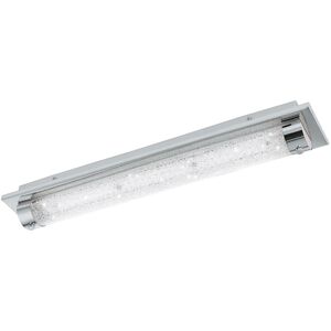 Loops Wall Flush Ceiling Light Colour Chrome Shade Clear Plastic Crystal Bulb LED 19W Loops Wall Flush Ceiling Light Colour Chrome Shade Clear Plastic Crystal Bulb LED 19W