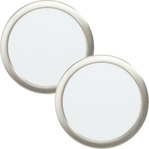 Loft 2 Pack Wall Ceiling Flush Downlight Satin Nickel - Downlight Loft 2 Pack Wall Ceiling Flush Downlight Satin Nickel - Downlight