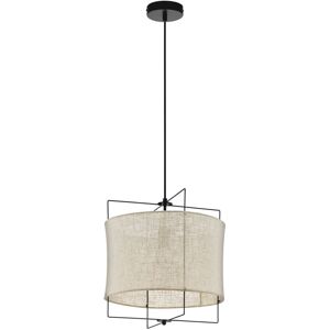 Black Linen Shade Hanging Pendant Light - Pendant Light Black Linen Shade Hanging Pendant Light - Pendant Light