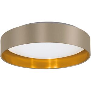 Loops G01521 Taupe Gold Fabric LED Ceiling Light - Ceiling Light Loops G01521 Taupe Gold Fabric LED Ceiling Light - Ceiling Light