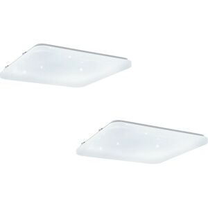 Loops 2 PACK Wall Ceiling Light White Shade White Crystal LED 33.5W - Ceiling Light Loops 2 PACK Wall Ceiling Light White Shade White Crystal LED 33.5W - Ceiling Light