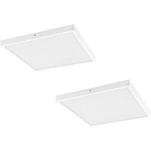 Loops g01975x2 - 400mm Square Surface Light - 25W LED - White - Wall / Ceiling Loops g01975x2 - 400mm Square Surface Light - 25W LED - White - Wall / Ceiling
