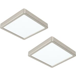 Loos 2 Pack Ceiling Light - Satin Nickel - 210mm Square Surface Mount - 16.5W LED - 4000K - Modern Loos 2 Pack Ceiling Light - Satin Nickel - 210mm Square Surface Mount - 16.5W LED - 4000K - Modern