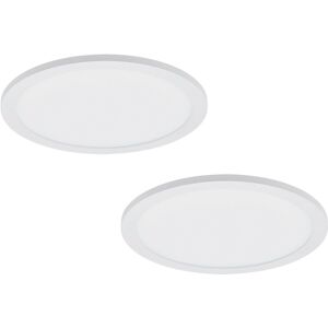 Loops 2 Pack 300mm Modern Ceiling Light White Slim Round Low Profile - Ceiling Light Loops 2 Pack 300mm Modern Ceiling Light White Slim Round Low Profile - Ceiling Light