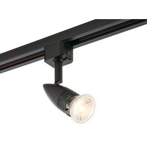 Loops Adjustable Ceiling Track Spotlight Matt Black Single 7W Max GU10 Lamp Downlight Loops Adjustable Ceiling Track Spotlight Matt Black Single 7W Max GU10 Lamp Downlight