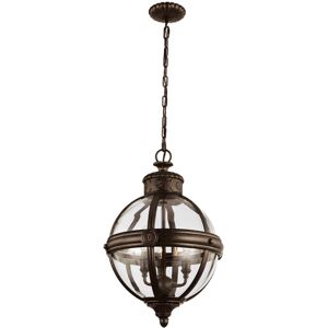 Loops 3 Bulb Chandelier Hanging Pendant LIght British Bronze LED E14 60W Bulb Loops 3 Bulb Chandelier Hanging Pendant LIght British Bronze LED E14 60W Bulb