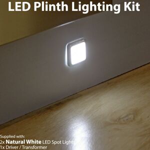 Loops - Square LED Plinth Light Kit 2 - Natural White - Lighting kit Loops - Square LED Plinth Light Kit 2 - Natural White - Lighting kit
