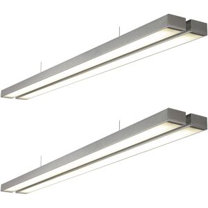Loops 2 PACK Twin Commercial LED Suspension Light - 1494 x 156mm - 2 x 26W CCT LED Loops 2 PACK Twin Commercial LED Suspension Light - 1494 x 156mm - 2 x 26W CCT LED