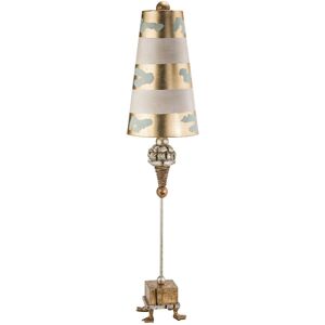 Loops Table Lamp Duck Feet Gold Leaf Acid Etched Base Striped Shade LED E27 100W Loops Table Lamp Duck Feet Gold Leaf Acid Etched Base Striped Shade LED E27 100W