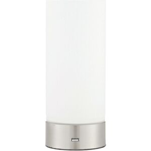 Loops Touch Dimmable Table Lamp Nickel - Modern Light USB Charger - Table Lamp Loops Touch Dimmable Table Lamp Nickel - Modern Light USB Charger - Table Lamp