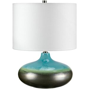 Brand Model Turquoise White Shade - Table Lamp Brand Model Turquoise White Shade - Table Lamp