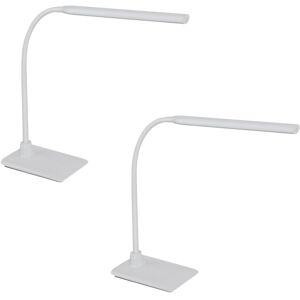 Loops 2 PACK Table Lamp Colour White Shade Touch On/Off Dim Dimmable LED 4.5W Incl Loops 2 PACK Table Lamp Colour White Shade Touch On/Off Dim Dimmable LED 4.5W Incl