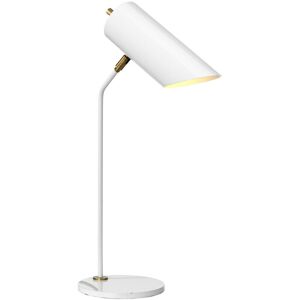 Loops E27 8W White Tubular Spotlight Table Lamp - Table Lamp Loops E27 8W White Tubular Spotlight Table Lamp - Table Lamp