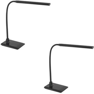 Loops 2 PACK Table Lamp Colour Black Plastic Touch On/Off Dim Dimmable LED 4.5W Incl Loops 2 PACK Table Lamp Colour Black Plastic Touch On/Off Dim Dimmable LED 4.5W Incl