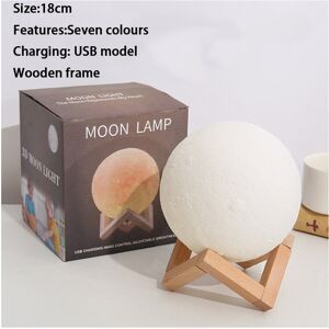 Unbranded (18CM USB) 3D Remote Control 16 Colour Rechargeable Moon Lamp Night Light Kids D Unbranded (18CM USB) 3D Remote Control 16 Colour Rechargeable Moon Lamp Night Light Kids D