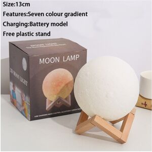 Unbranded (13CM Battery) 3D Remote Control 16 Colour Rechargeable Moon Lamp Night Light Ki Unbranded (13CM Battery) 3D Remote Control 16 Colour Rechargeable Moon Lamp Night Light Ki