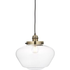 Loops Antique Brass Ceiling Pendant Light - Pendant Light, Brass, Clear Glass, Adjustable Height - Indoor Loops Antique Brass Ceiling Pendant Light - Pendant Light, Brass, Clear Glass, Adjustable Height - Indoor