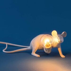 Unbranded (White, Sitting) Eu Plug Modern Resin Mouse Table Lamp White Golden Rat Bedside Unbranded (White, Sitting) Eu Plug Modern Resin Mouse Table Lamp White Golden Rat Bedside