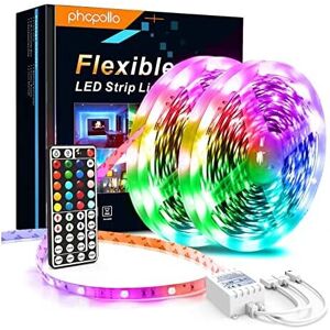 Led Strip Light, PHOPOLLO 10m Led Light Strips with 44-Keys Remote, Flexible 505 Led Strip Light, PHOPOLLO 10m Led Light Strips with 44-Keys Remote, Flexible 505