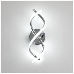 EIDISUNY Wall Lamp LED Chrome Modern Elegant Spiral Indoor Wall Lights for Bedside Bedroo EIDISUNY Wall Lamp LED Chrome Modern Elegant Spiral Indoor Wall Lights for Bedside Bedroo