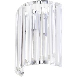 Litecraft Skydda Wall Light Bathroom IP44 Half Shade Fitting - Chrome Litecraft Skydda Wall Light Bathroom IP44 Half Shade Fitting - Chrome