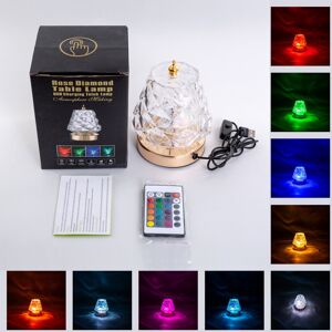 Ranpo USB LED LED Crystal Table Lamp Rotating Water Ripple Night Light Ranpo USB LED LED Crystal Table Lamp Rotating Water Ripple Night Light