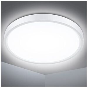 Defurhome Bathroom Ceiling Light 24W 150W Equivalent 2200LM 5000K Daylight WhiteWaterproof Defurhome Bathroom Ceiling Light 24W 150W Equivalent 2200LM 5000K Daylight WhiteWaterproof