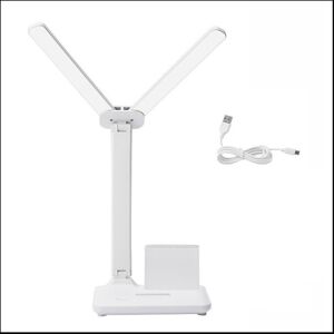 Tlily LED Double-Head Desk Lamp,32PCS LED Lights Table Lamp with USB Charging Eye Prot Tlily LED Double-Head Desk Lamp,32PCS LED Lights Table Lamp with USB Charging Eye Prot
