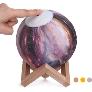 GreenZech (15cm, Touch Control+3 Color) 3D Printing Moon Lamp Space LED Night Light Remote GreenZech (15cm, Touch Control+3 Color) 3D Printing Moon Lamp Space LED Night Light Remote
