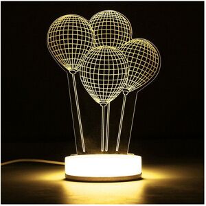 GreenZech (Balloon) 3D Illusion USB LED Night Light Warm White Desk Table Lamp Xmas Gift GreenZech (Balloon) 3D Illusion USB LED Night Light Warm White Desk Table Lamp Xmas Gift