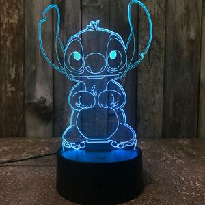 Unbranded 3D Cartoon Stitch Night Light 7 Colour Change LED Desk Lamp Touch Bedroom Decor Unbranded 3D Cartoon Stitch Night Light 7 Colour Change LED Desk Lamp Touch Bedroom Decor