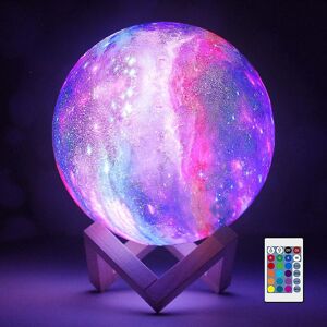 Unbranded Moon Lamp Lava Lamp Night Light Galaxy Lamp16 Led Colors With Wooden Stand Unbranded Moon Lamp Lava Lamp Night Light Galaxy Lamp16 Led Colors With Wooden Stand