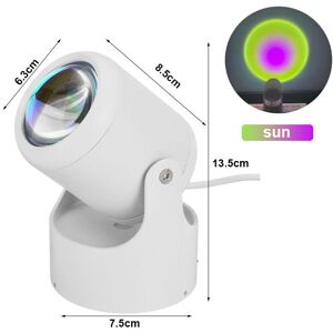 GreenZech (sun) Sunset Projection LED Night Light Rainbow Floor Stand Modern Lamp Home Art GreenZech (sun) Sunset Projection LED Night Light Rainbow Floor Stand Modern Lamp Home Art